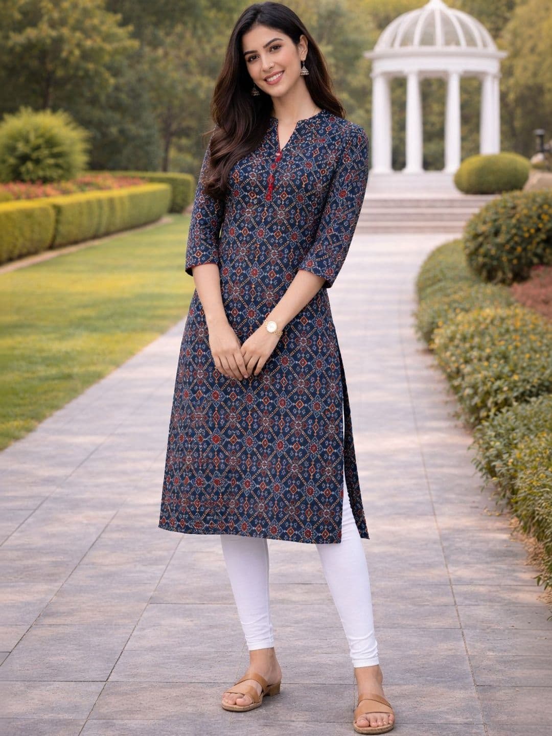 Aaradhya Fashion Women Ethnic Motifs Printed Indie Prints Kurta - view 1