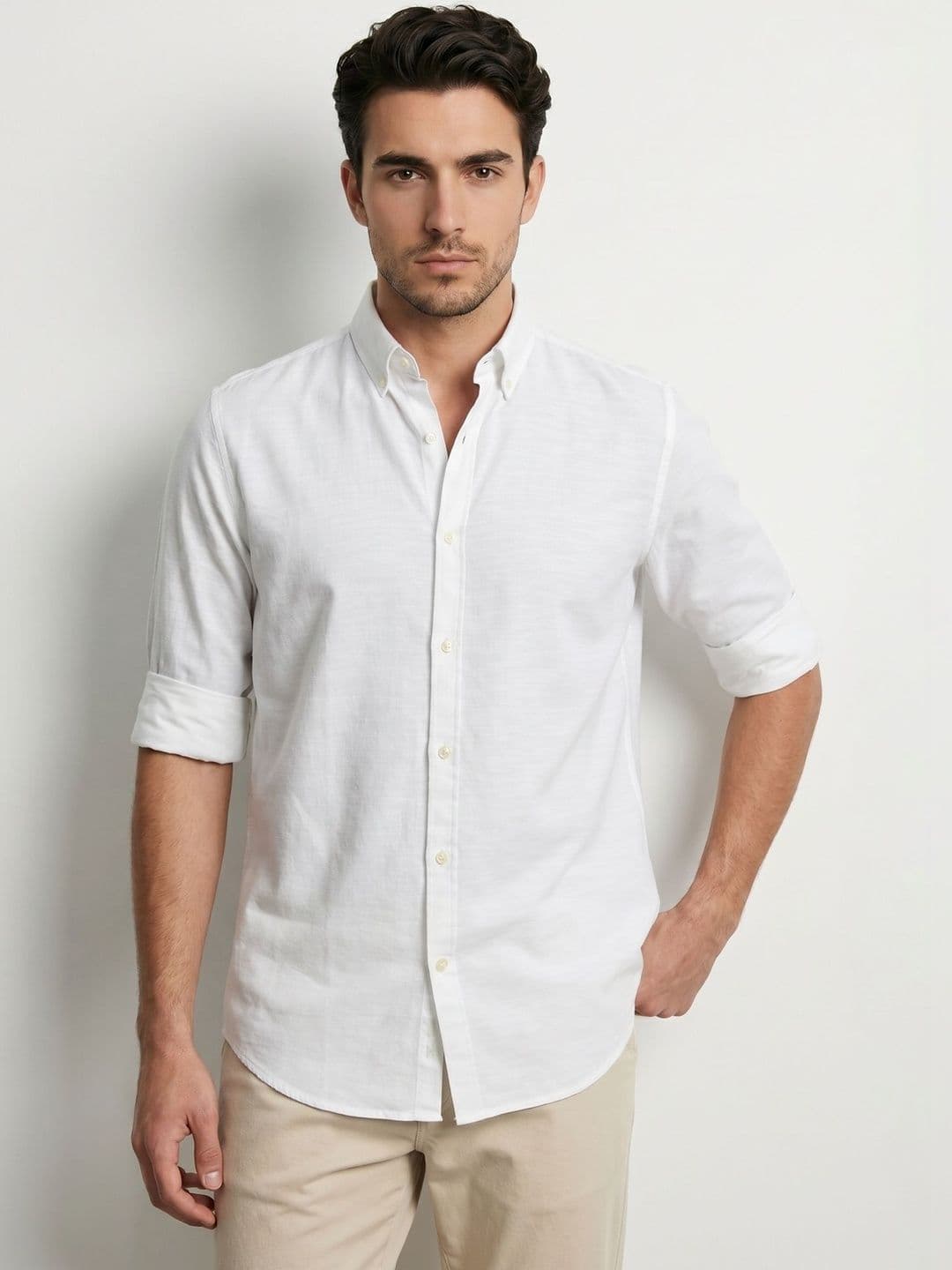 The Roadster Lifestyle Co Linen Button-Down Collar Shirt - view 1