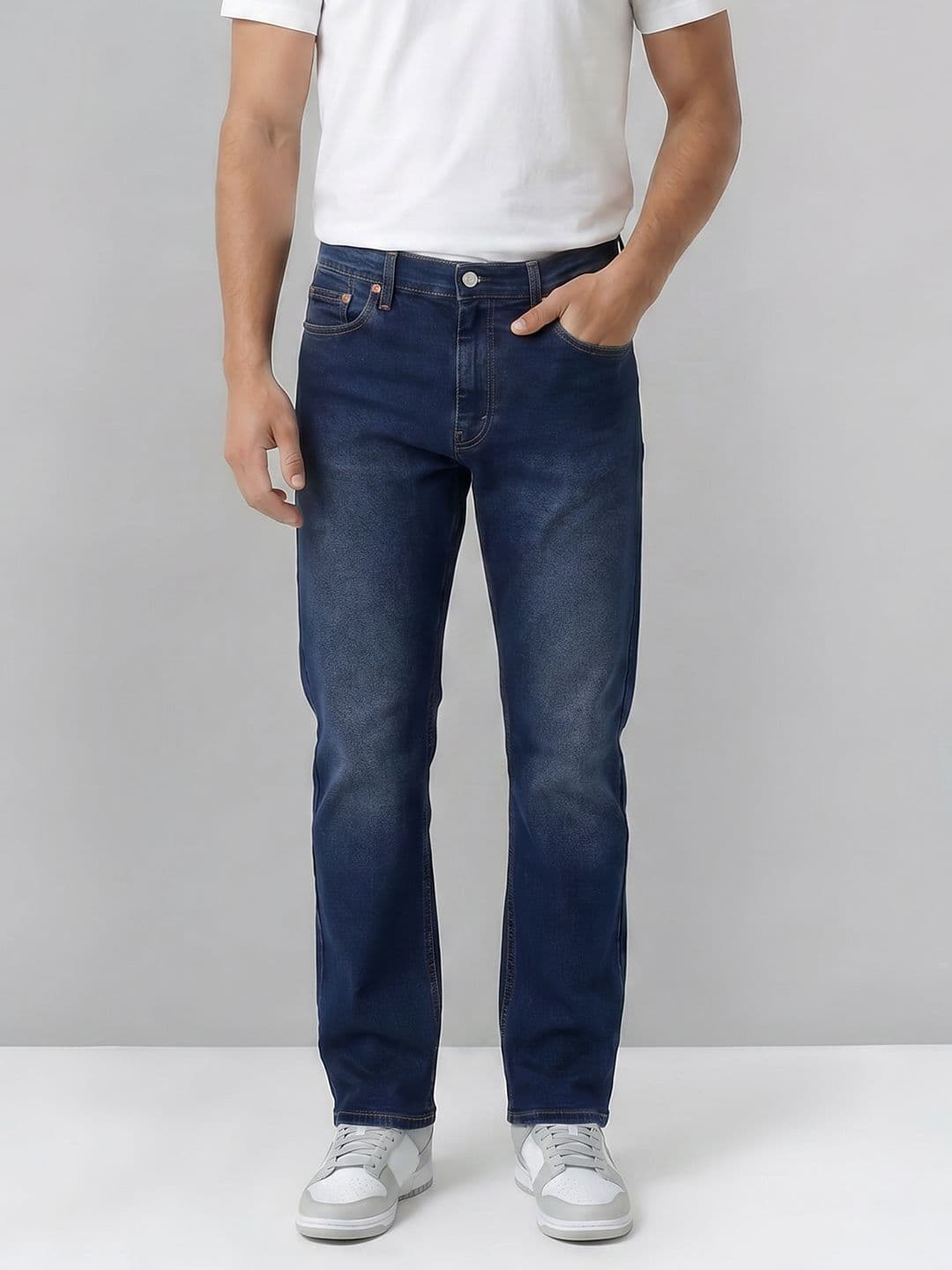 Levis Men 513 Slim Straight Fit Stretchable Jeans - view 1