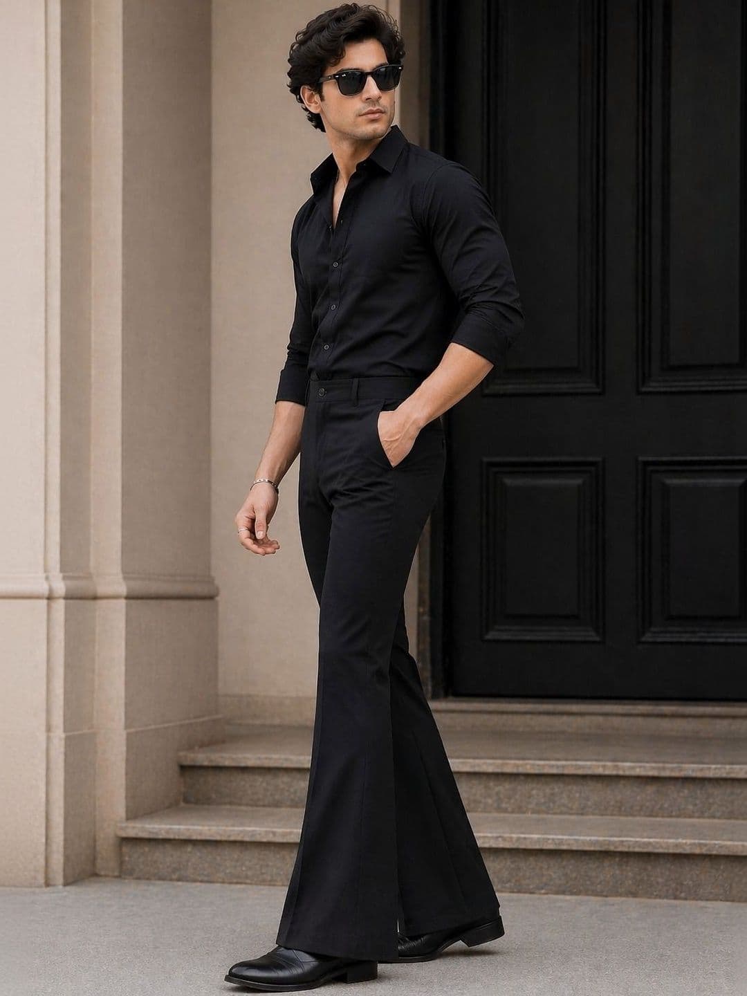GHABA CREATION Men Bootcut Trousers - view 1