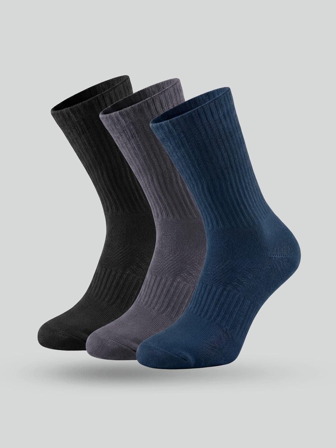 XYXX Men Pack of 3 Cotton Calf Length Socks - view 1