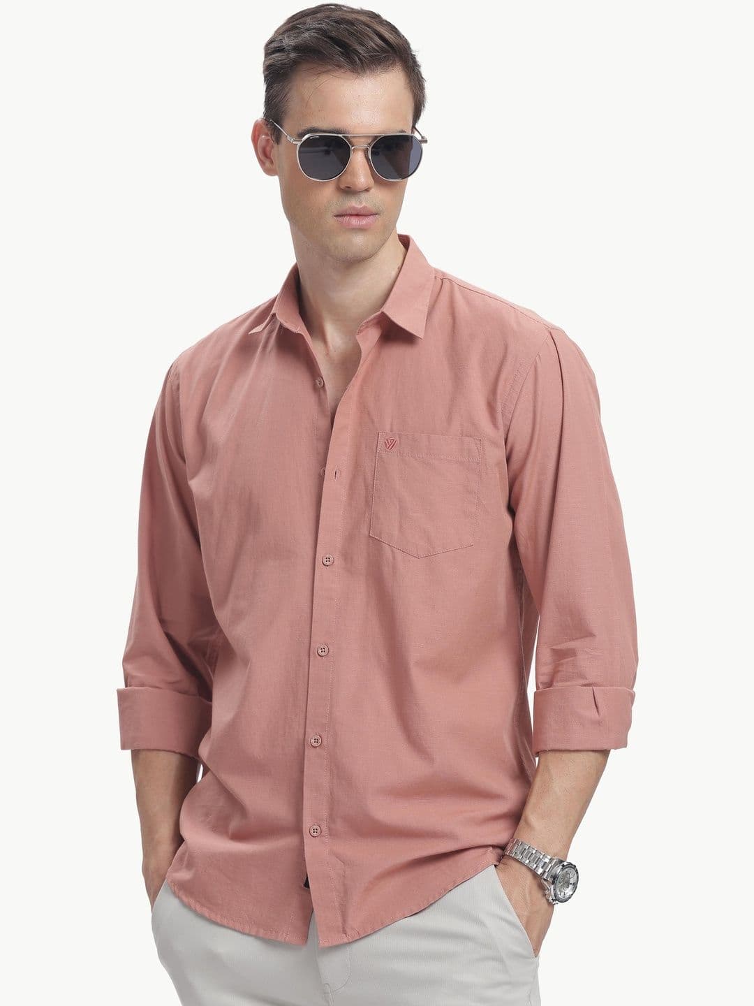 BS BLUE SQUAD Men Slim Fit Casual Shirt