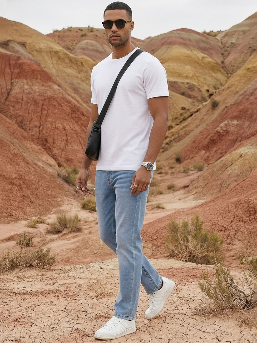 The Roadster Life Co. Men Straight Fit Mid-Rise Heavy Fade Cotton Jeans - view 1