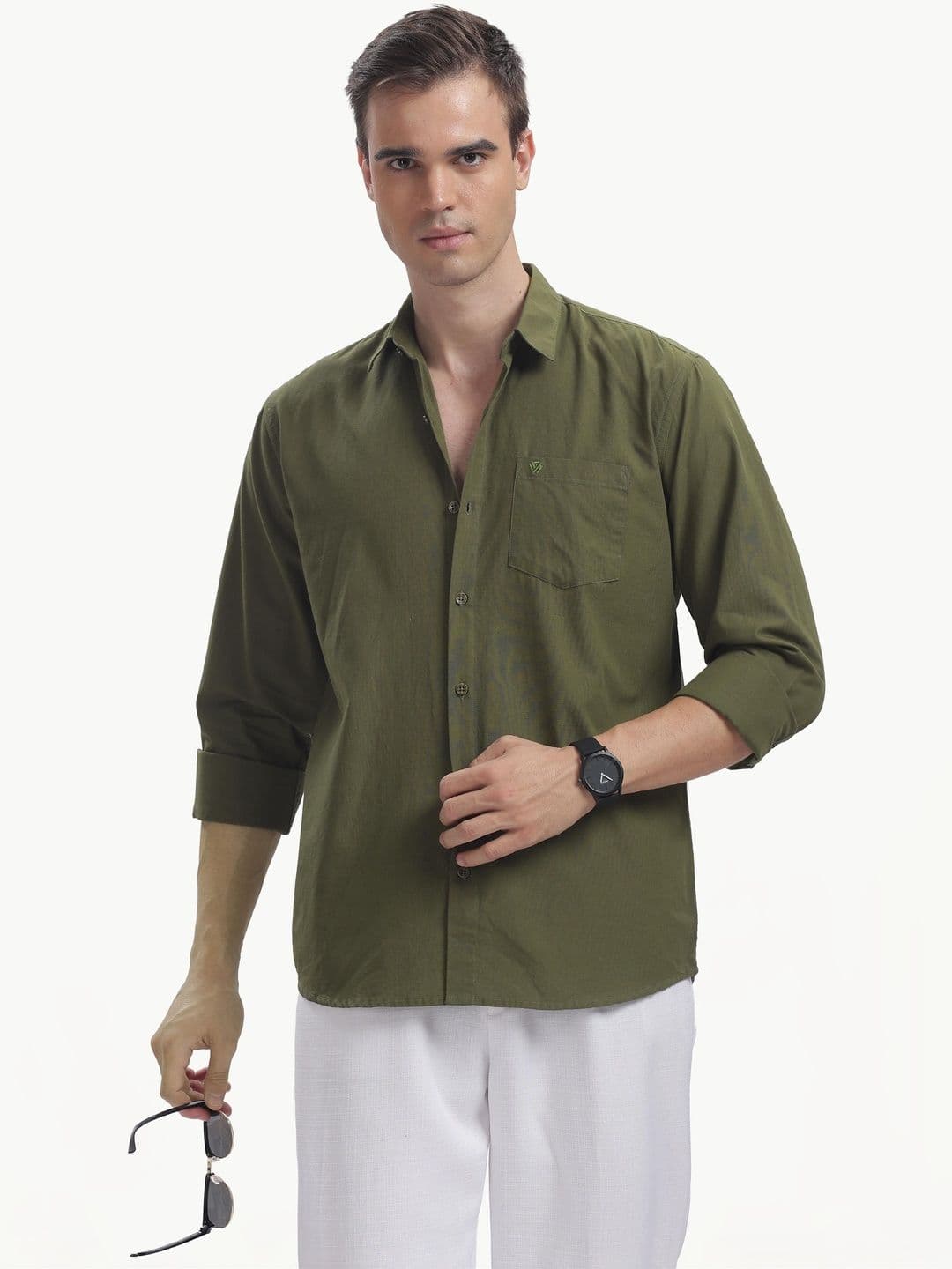 BS BLUE SQUAD Men Slim Fit Casual Shirt