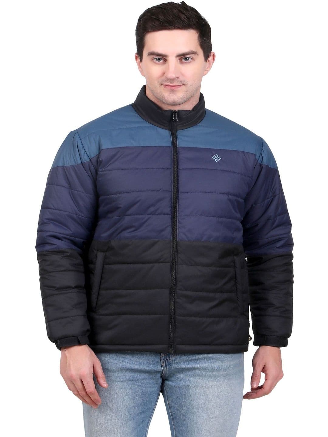 NU-9 Men Colourblocked Lightweight Puffer Jacket - view 1