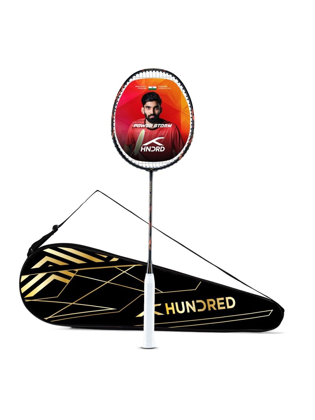 Hundred Power Storm Badminton Racket with Full Cover - view 1