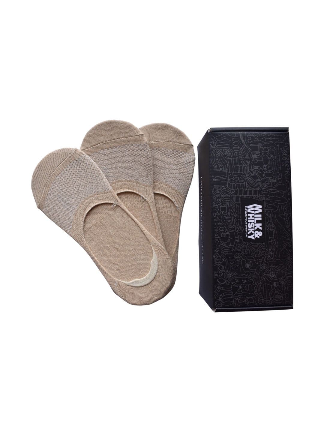 Milk&Whisky Men Pack of 3 Cotton Assorted Patterned Shoe Liners Socks - view 1
