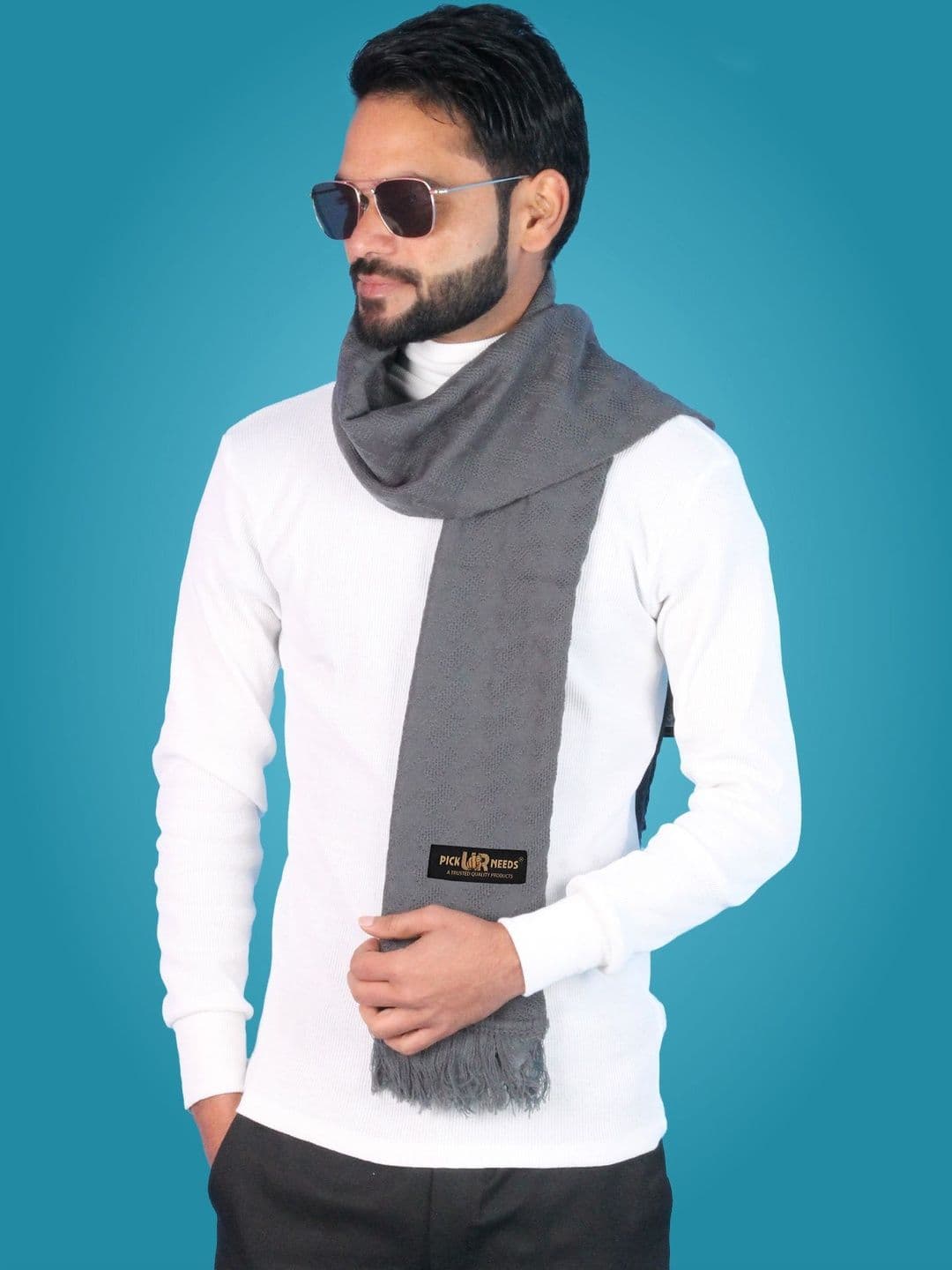 Pick Ur Needs Men Merino Wool Mufflers - view 1