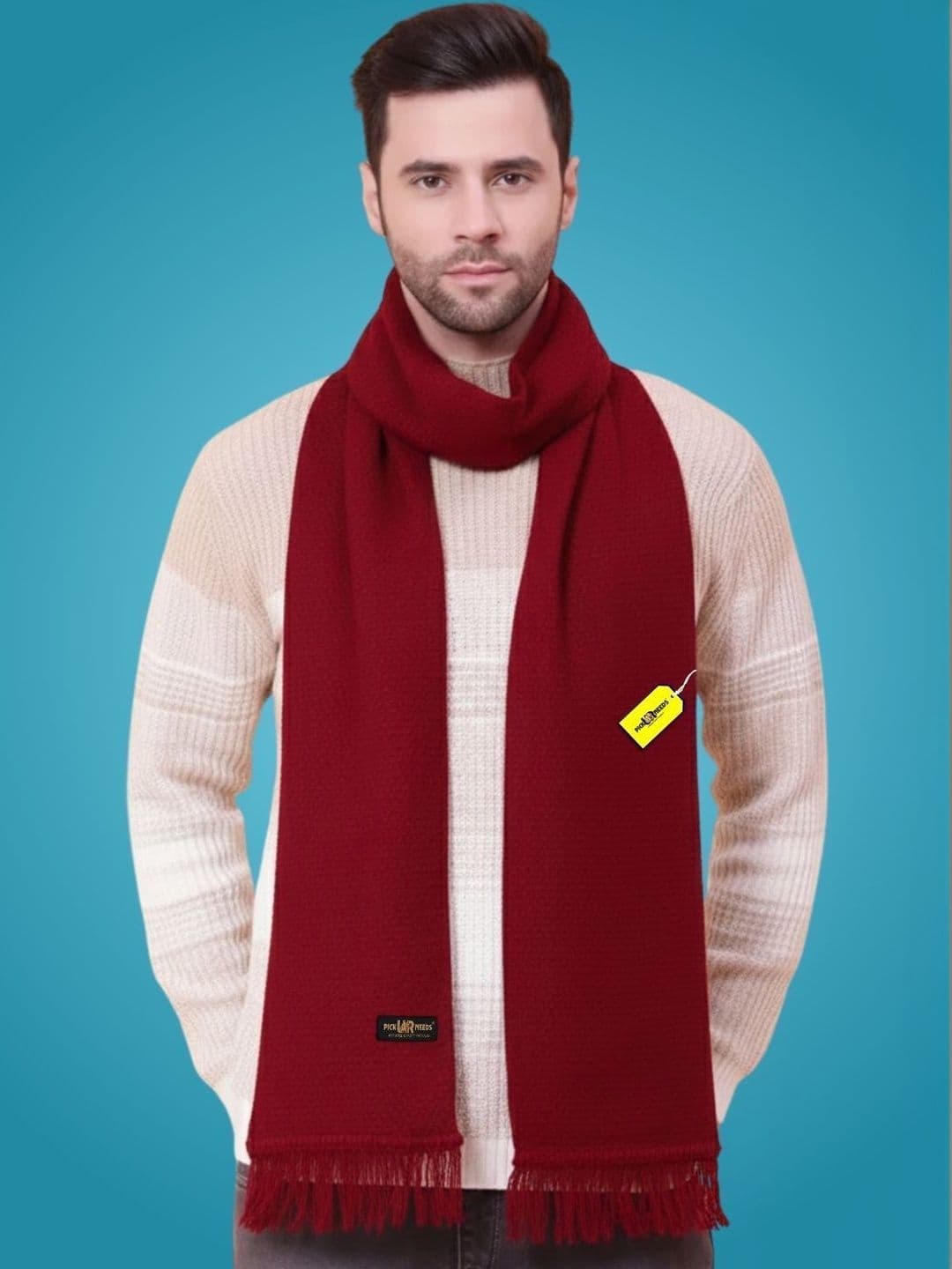 Pick Ur Needs Men Merino Wool Mufflers - view 1