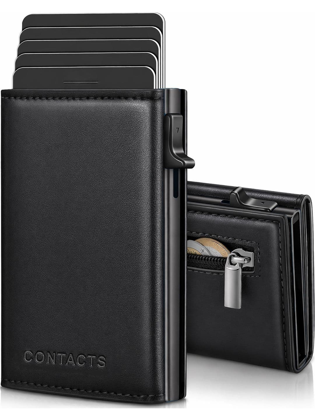 CONTACTS Unisex Leather Card Holder - view 1