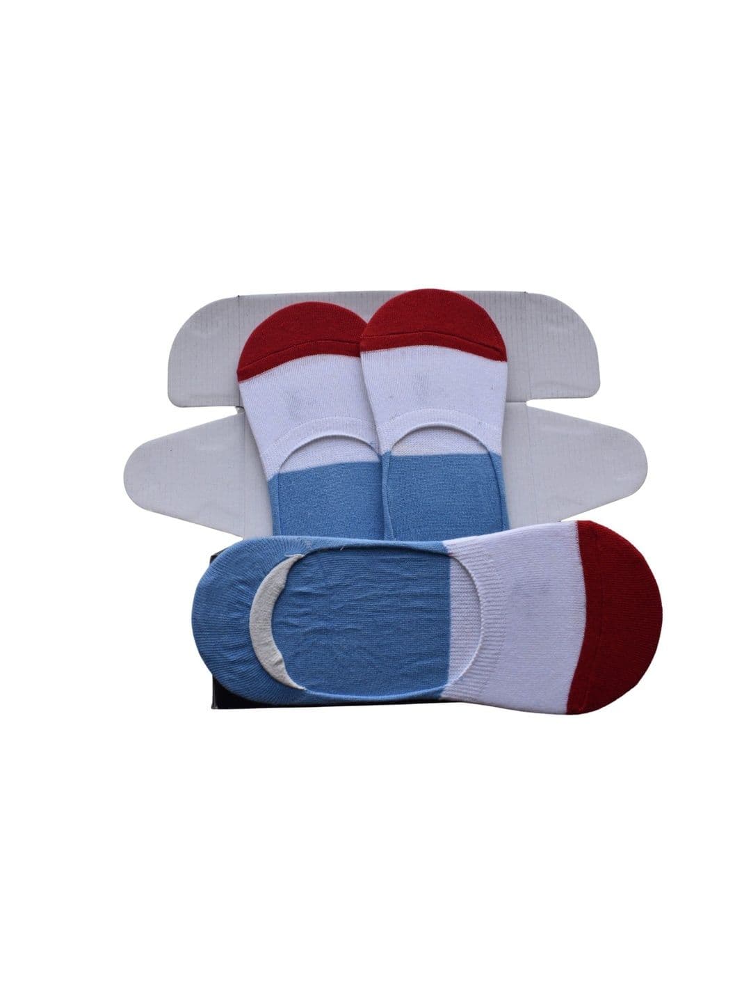 Milk&Whisky Men Pack of 3 Cotton Assorted Colourblocked Shoe Liners Socks - view 1