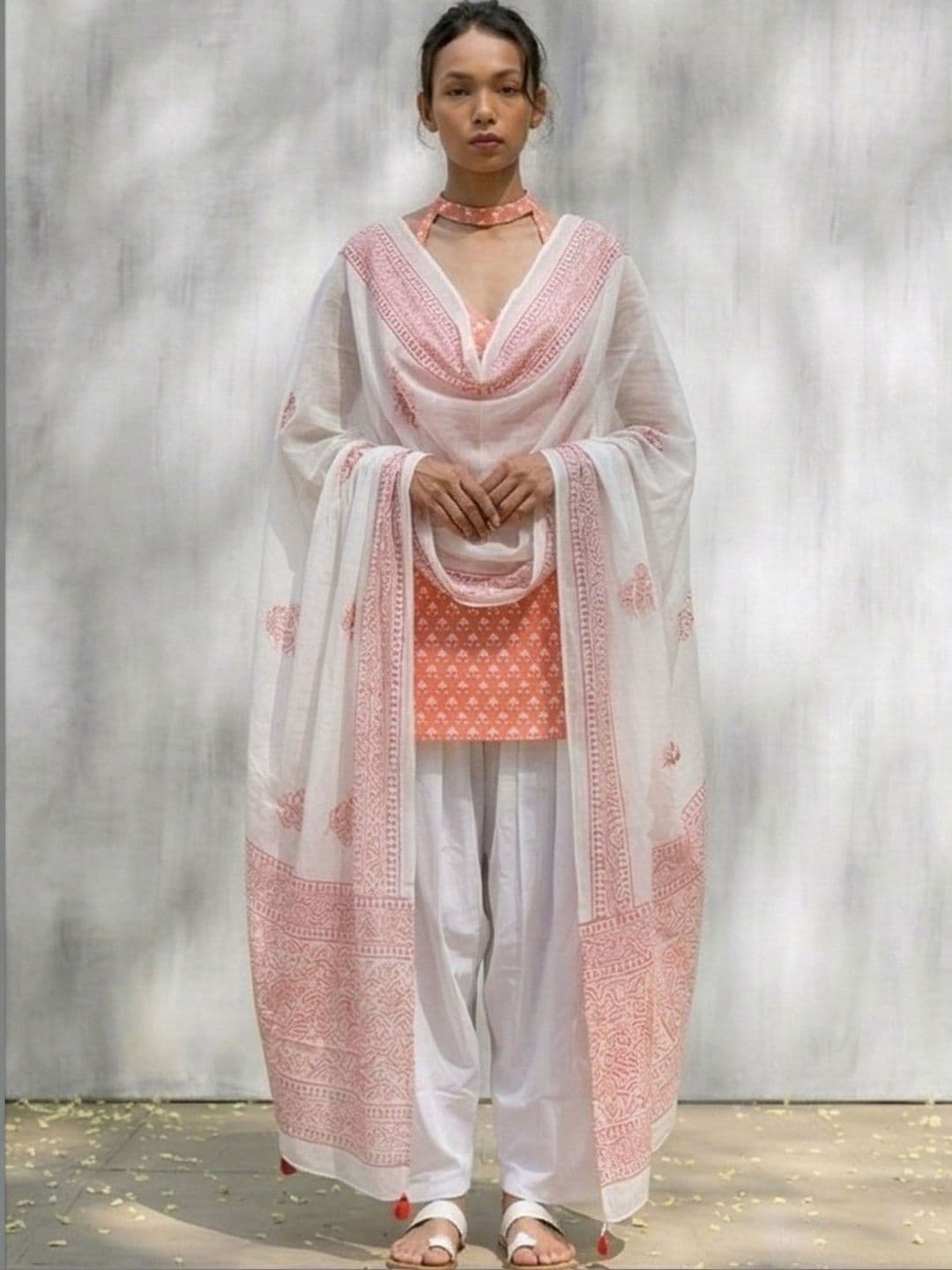 MAAND Women Ethnic Motifs Printed Regular Kurti with Palazzos & With Dupatta - view 1