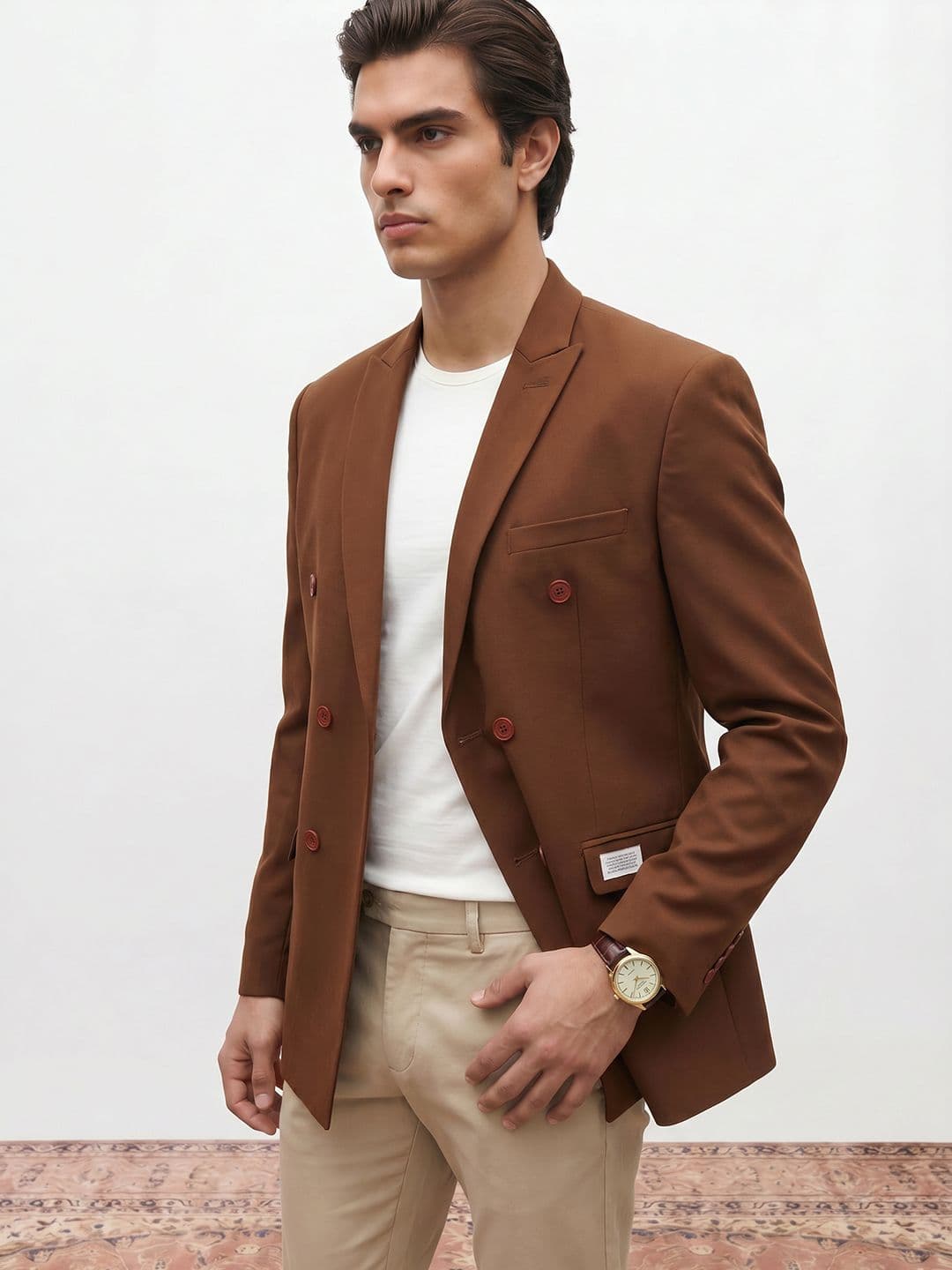 Mr Bowerbird Double-Breasted Semiformal Blazer