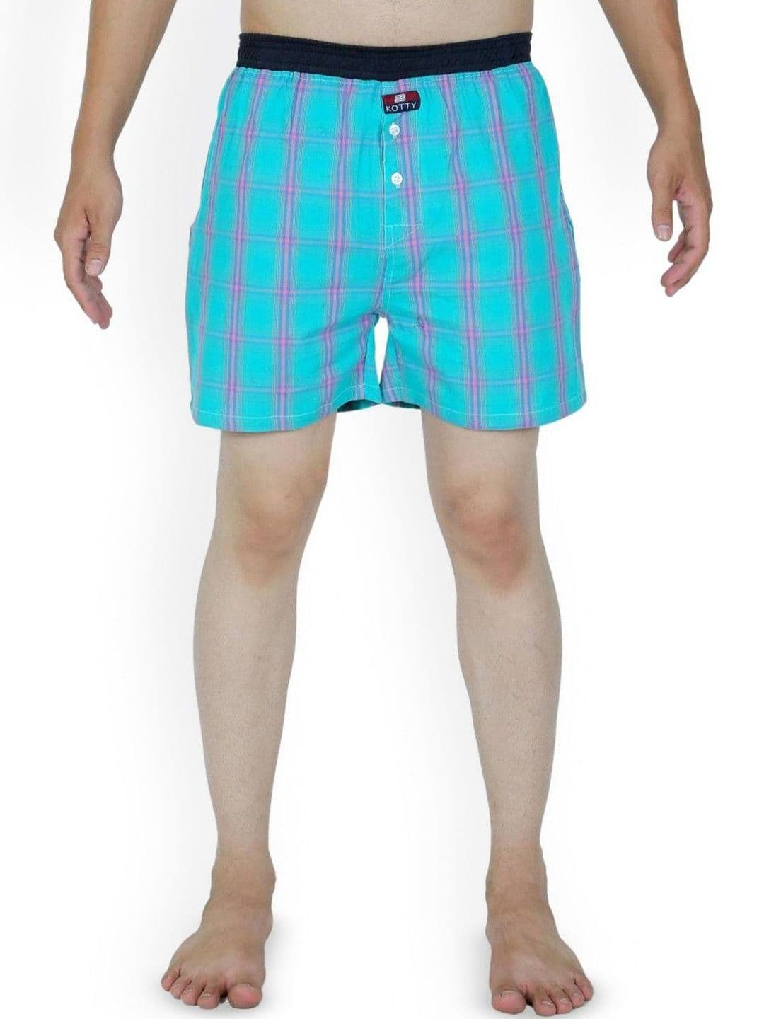 Stylecast X Kotty Checked Mid-Rise Boxers - view 1