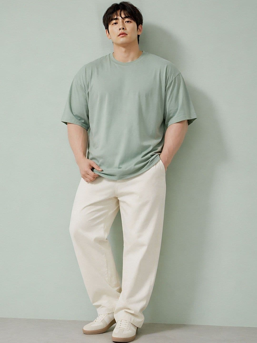 PockMAN Men Drop-Shoulder Sleeves Bio Finish T-shirt - view 1