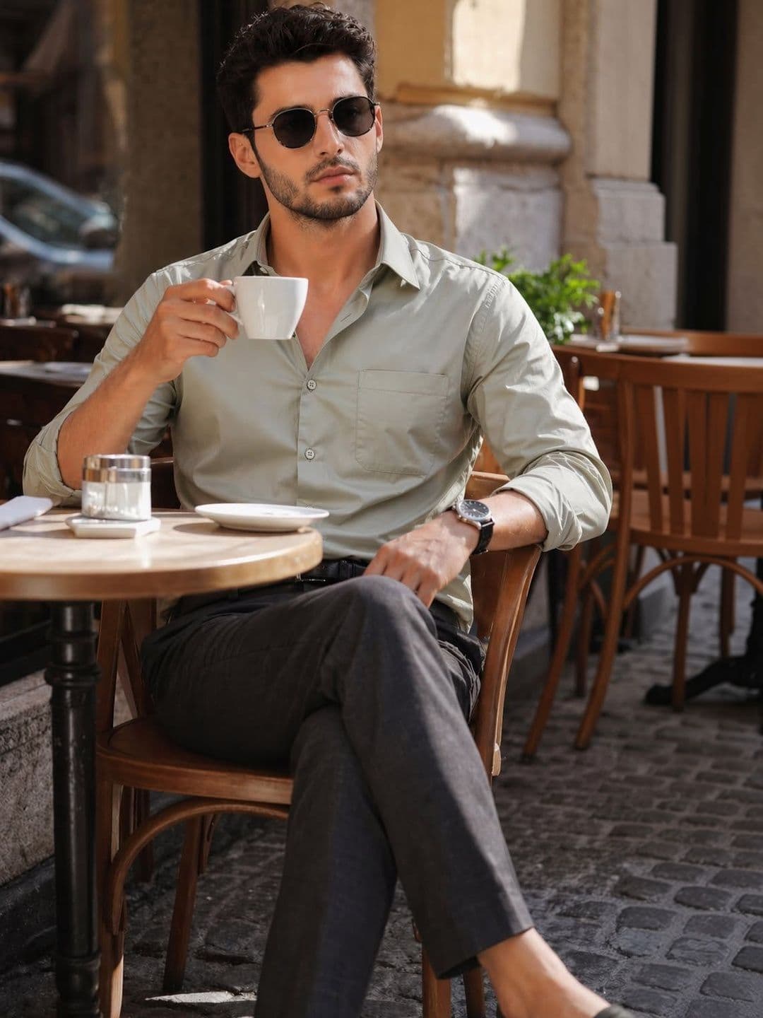 JONESBURG Men Standard Slim Fit Casual Shirt - view 1