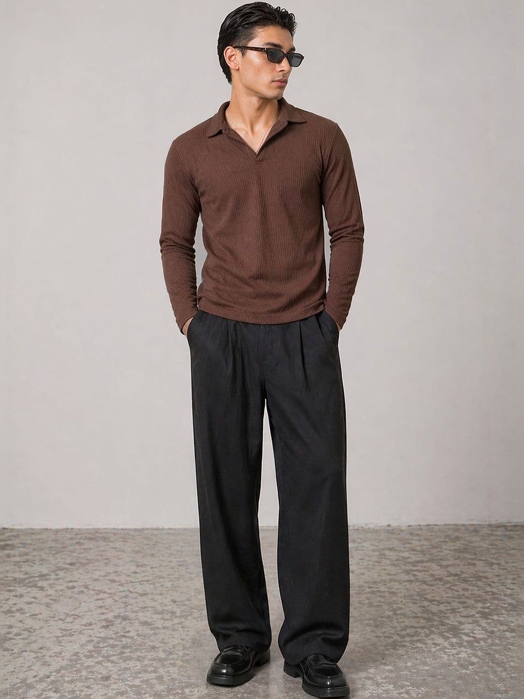 Mast & Harbour Men Polo Collar T-shirt - view 1