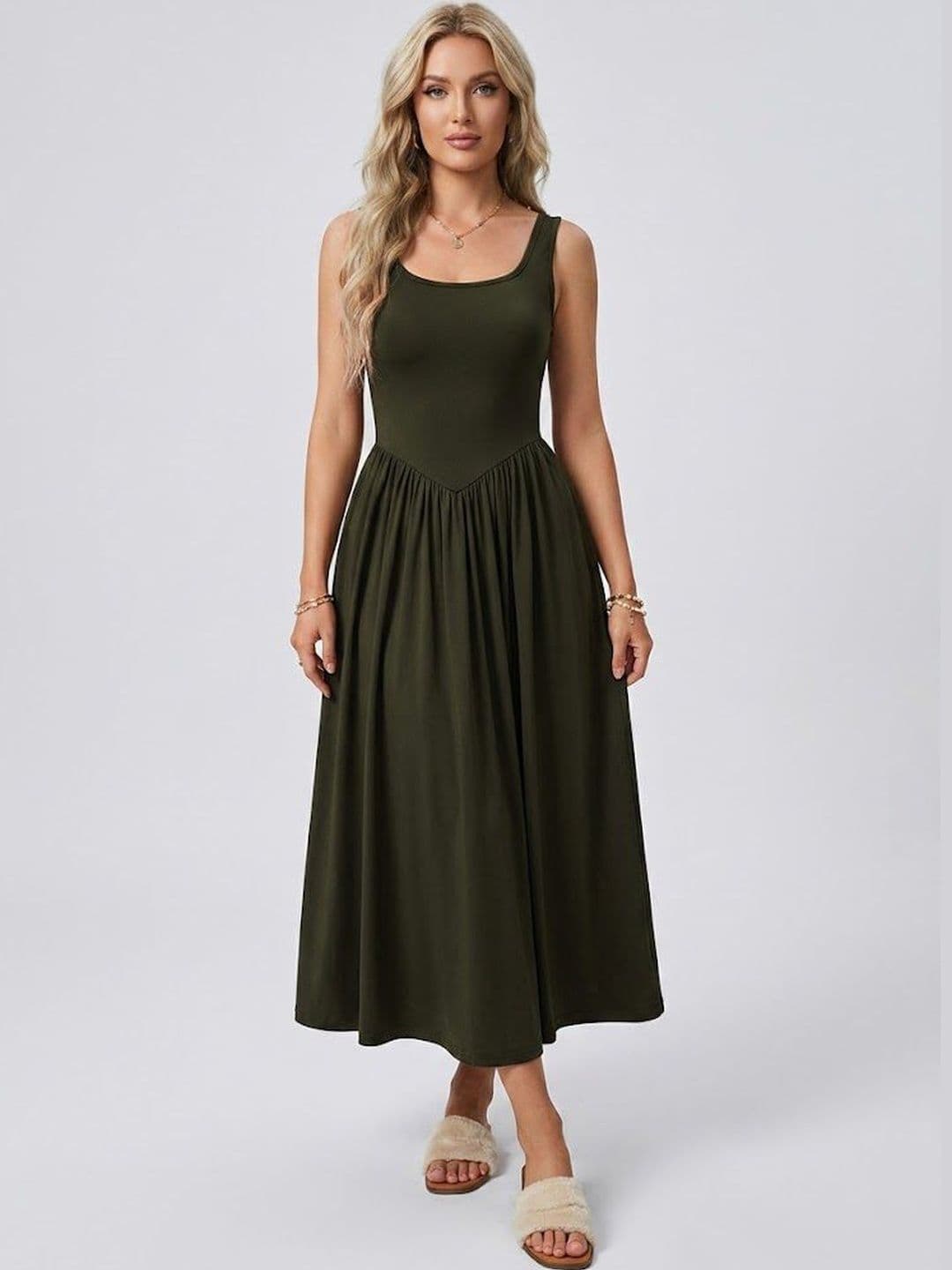 StyleCast x Revolte Fit & Flare Midi Dress - view 1