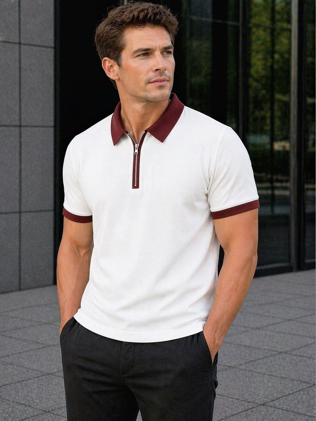 SZN Men Polo Collar T-shirt - view 1