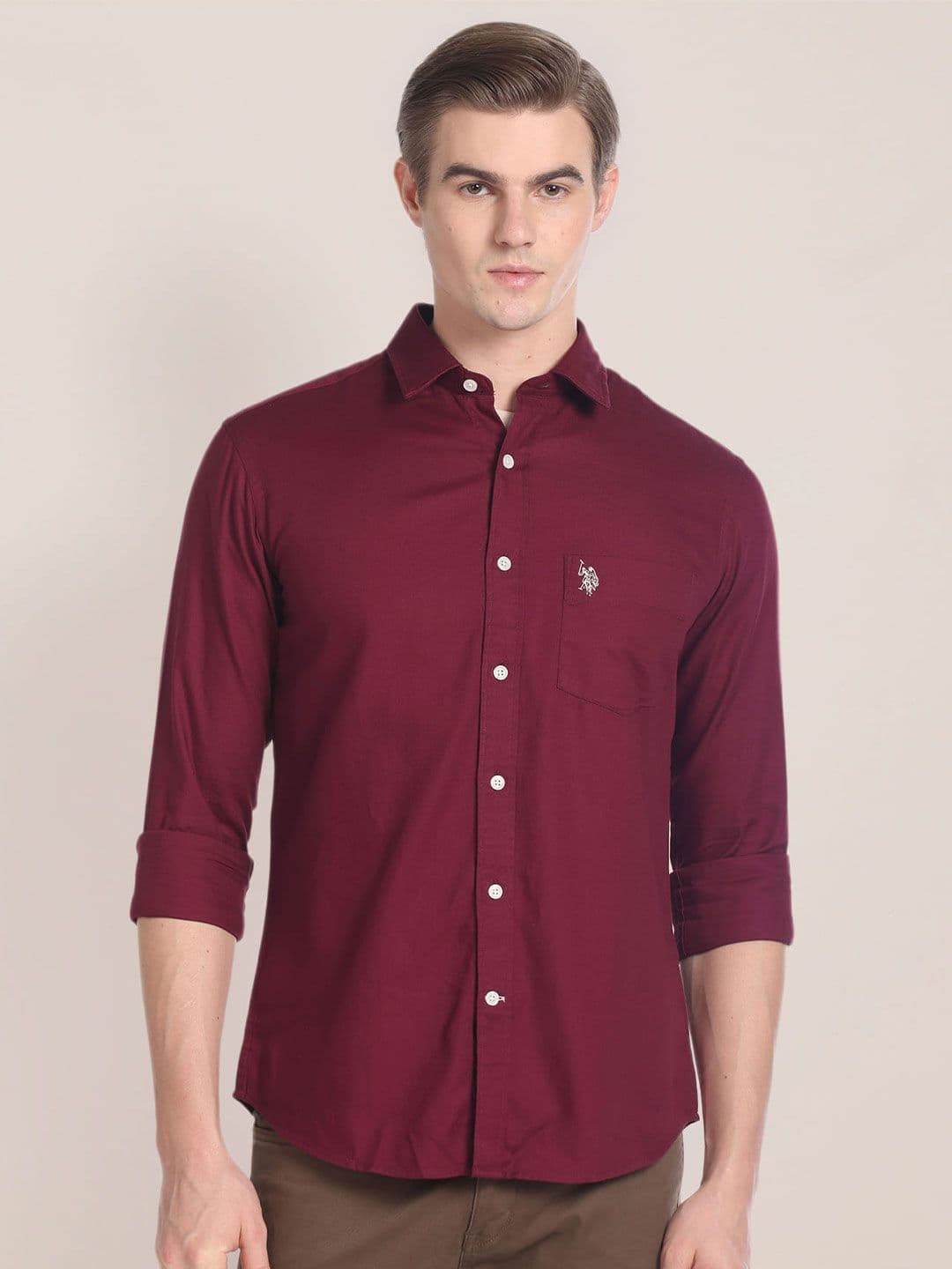 U.S. Polo Assn. Pure Cotton Tailored Fit Casual Shirt - view 1