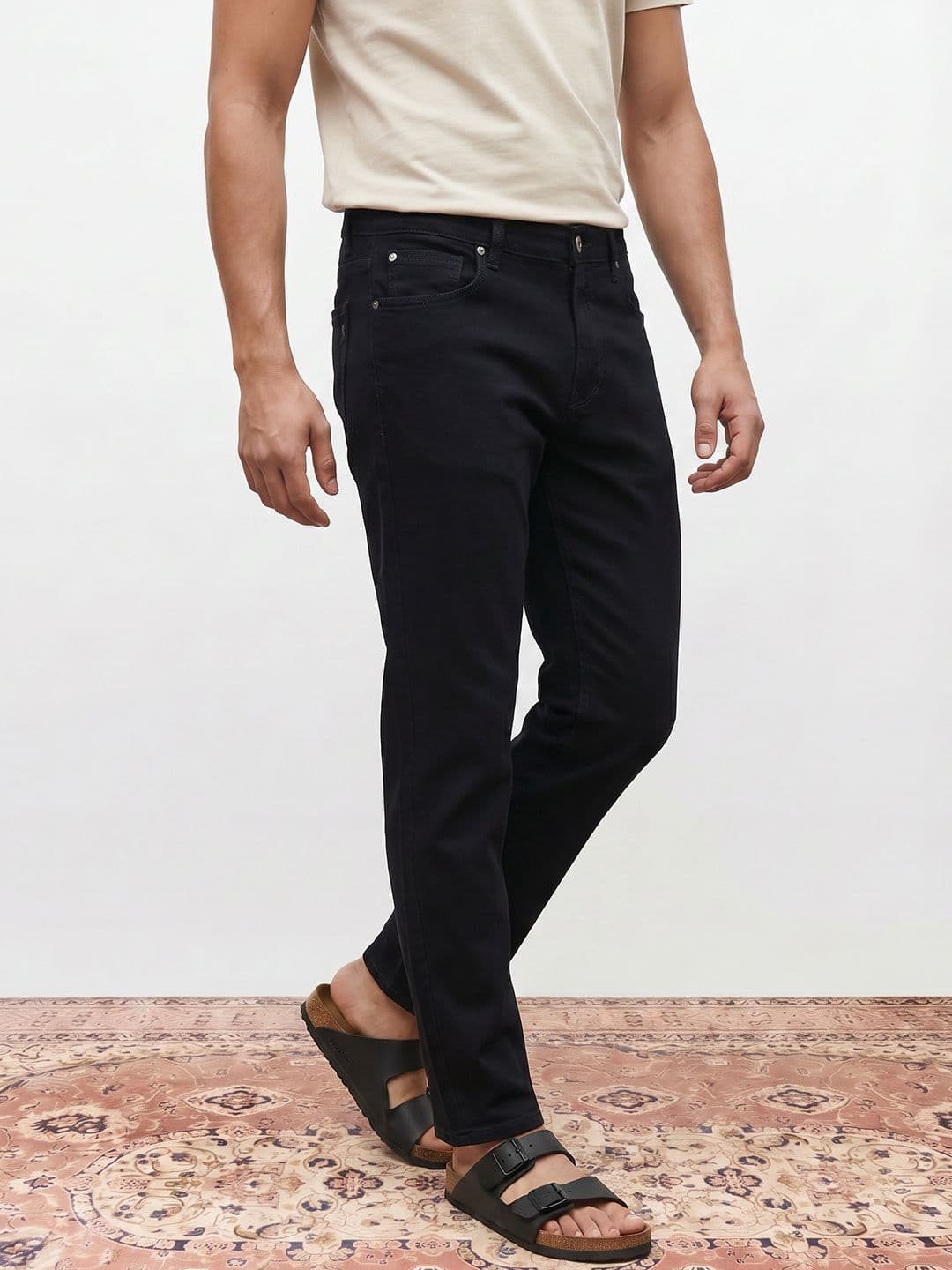 Mr Bowerbird Men Straight Fit Stretchable Jeans - view 1