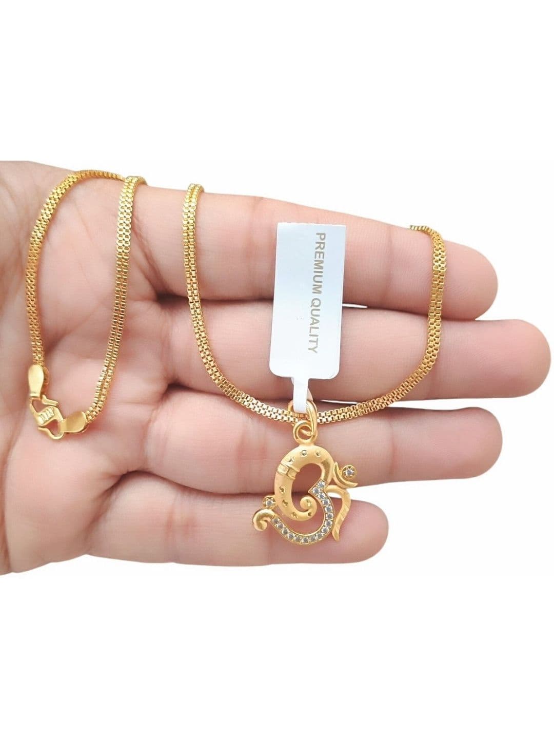 SAPNA PALACE Gold-Plated Contemporary Pendants with Chains - view 1