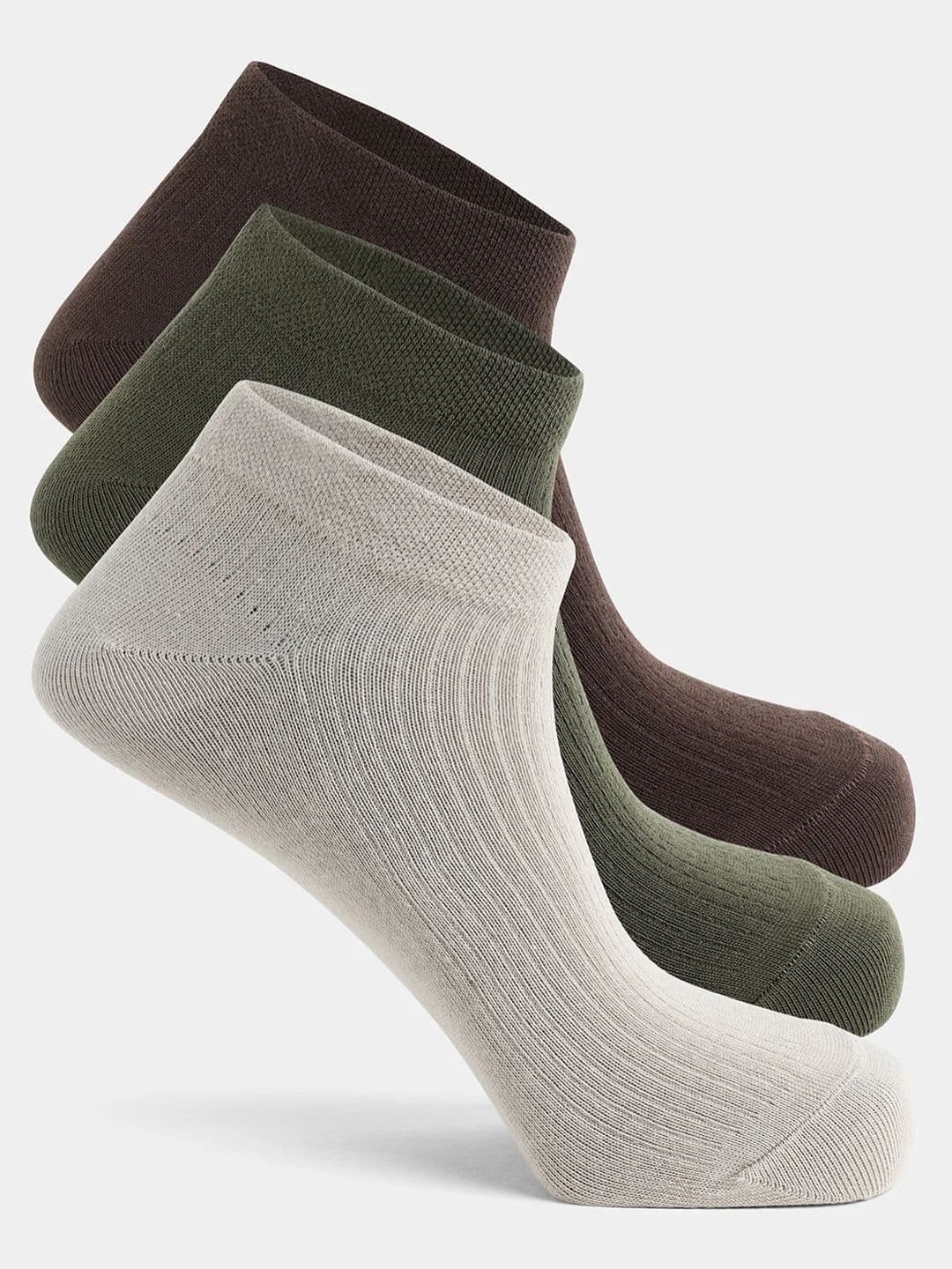 Blackberrys Men Pack of 3 Cotton Assorted Ankle Length Socks - view 1