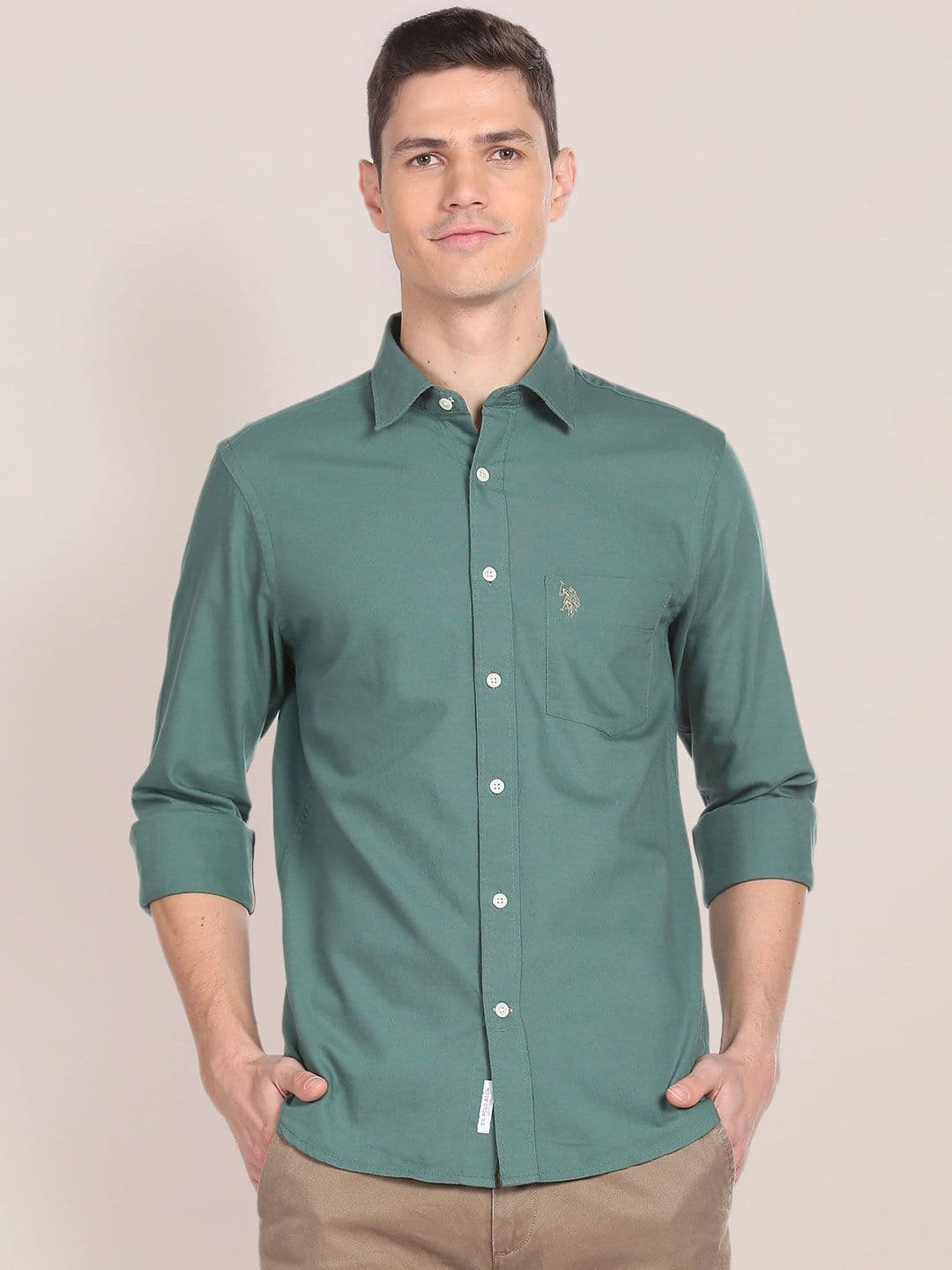 U.S. Polo Assn. Pure Cotton Tailored Fit Casual Shirt - view 1