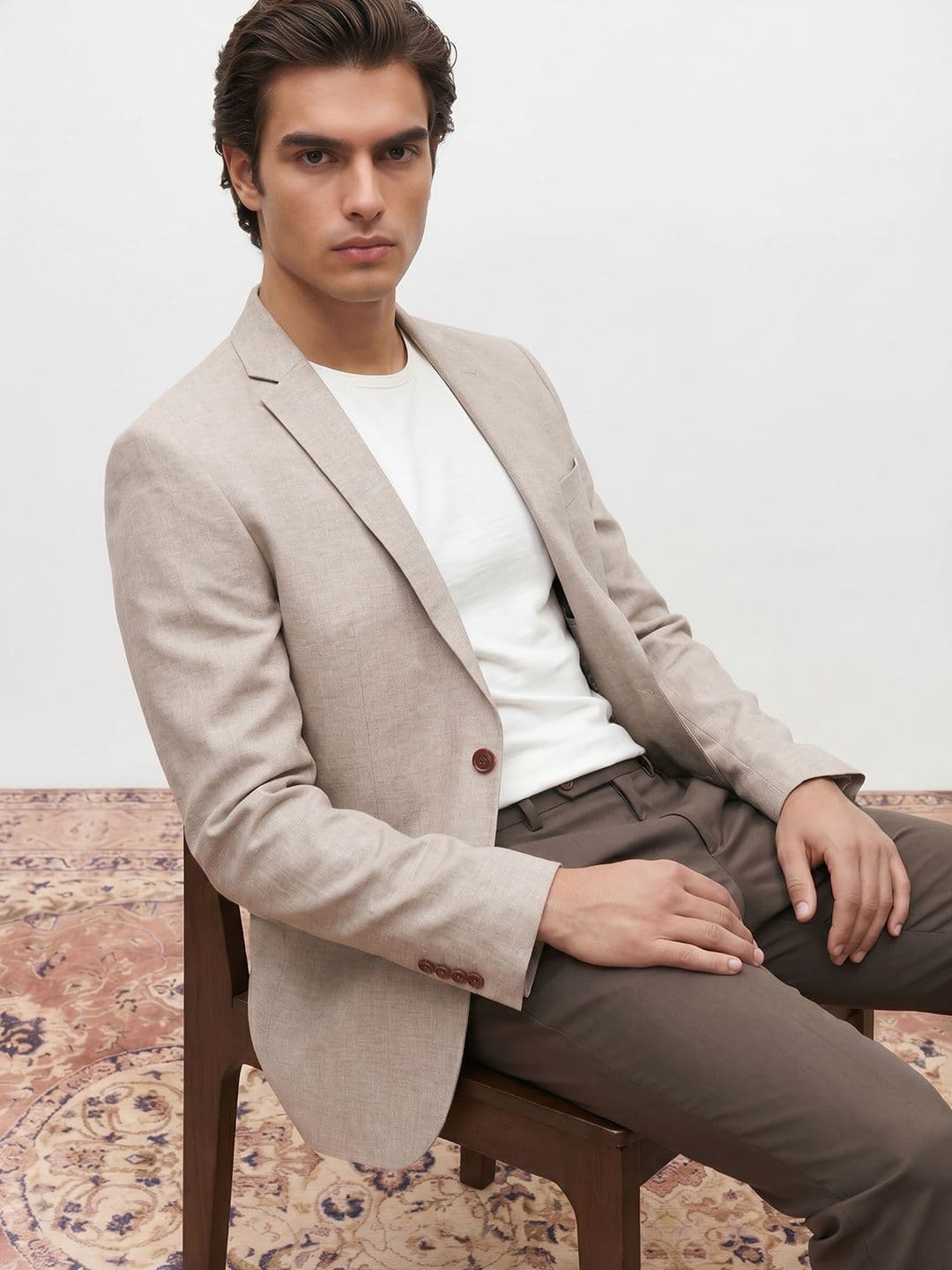 Mr Bowerbird Single-Breasted Notched Lapel Semiformal Blazer - view 1