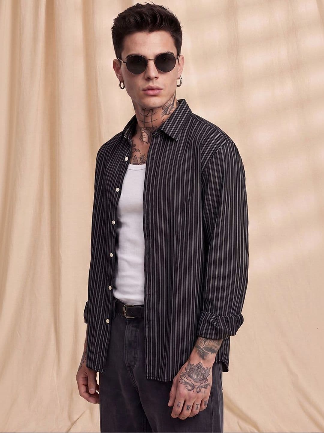Snitch Men Striped Casual Shirt - view 1