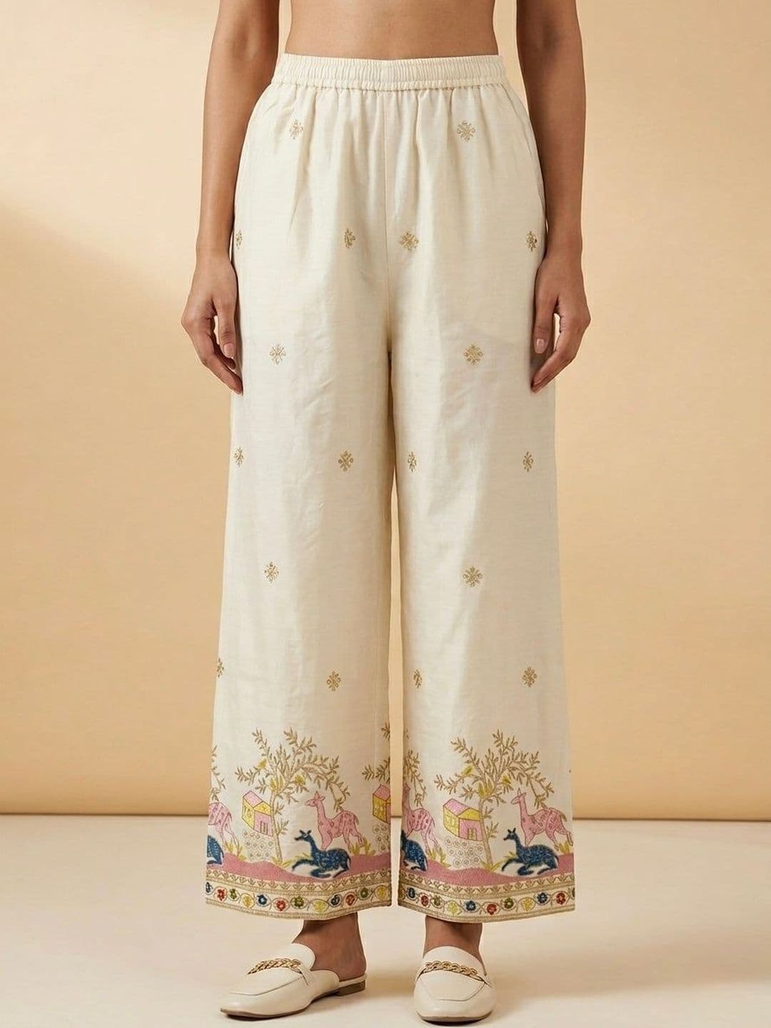 Moda Rapido Women Cotton Paisley Midi Straight Skirt - view 1