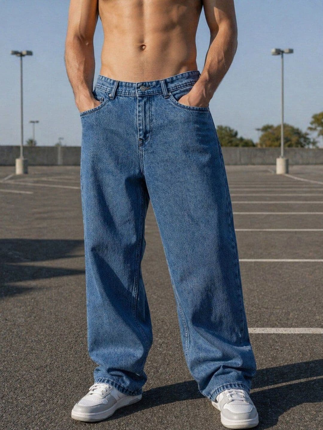 Mast & Harbour Men Mid-Rise Light Fade Jeans - view 1