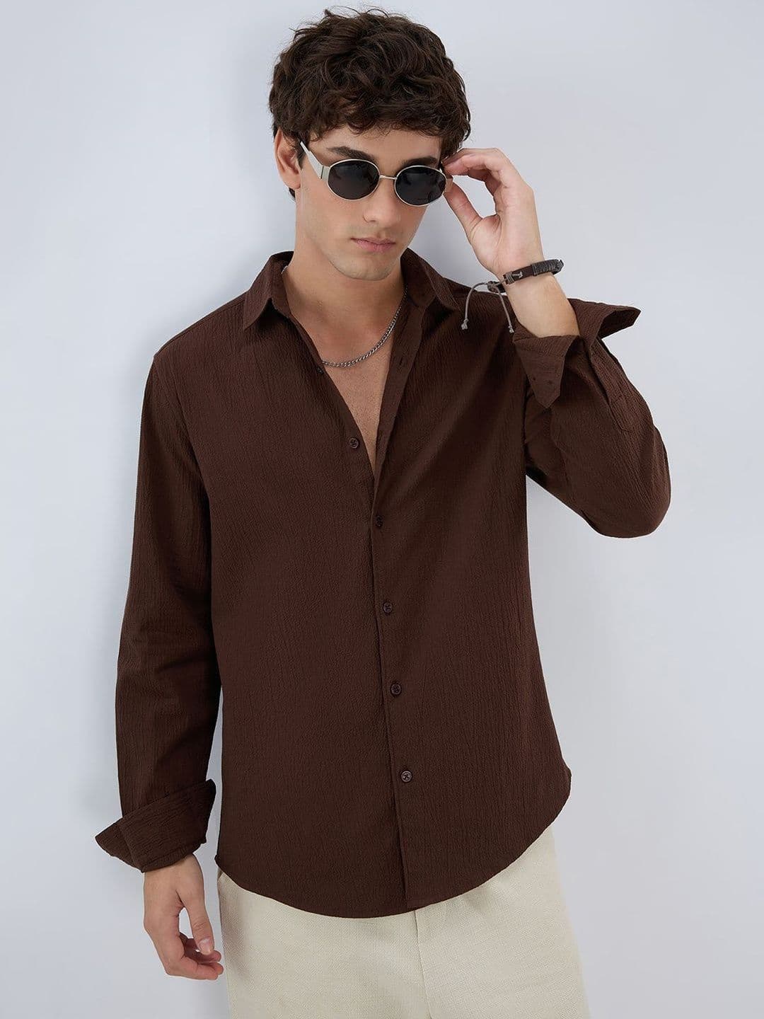 VASTRADO Men Classic Slim Fit Casual Shirt