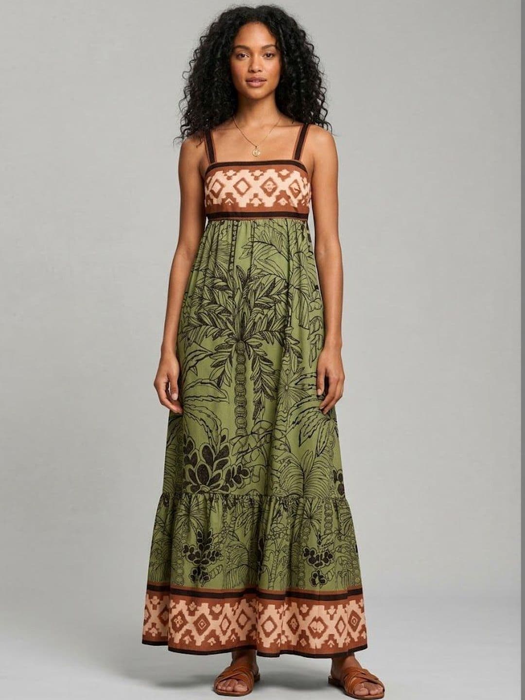 StyleCast x Revolte Ethnic Motifs Print Maxi Dress - view 1
