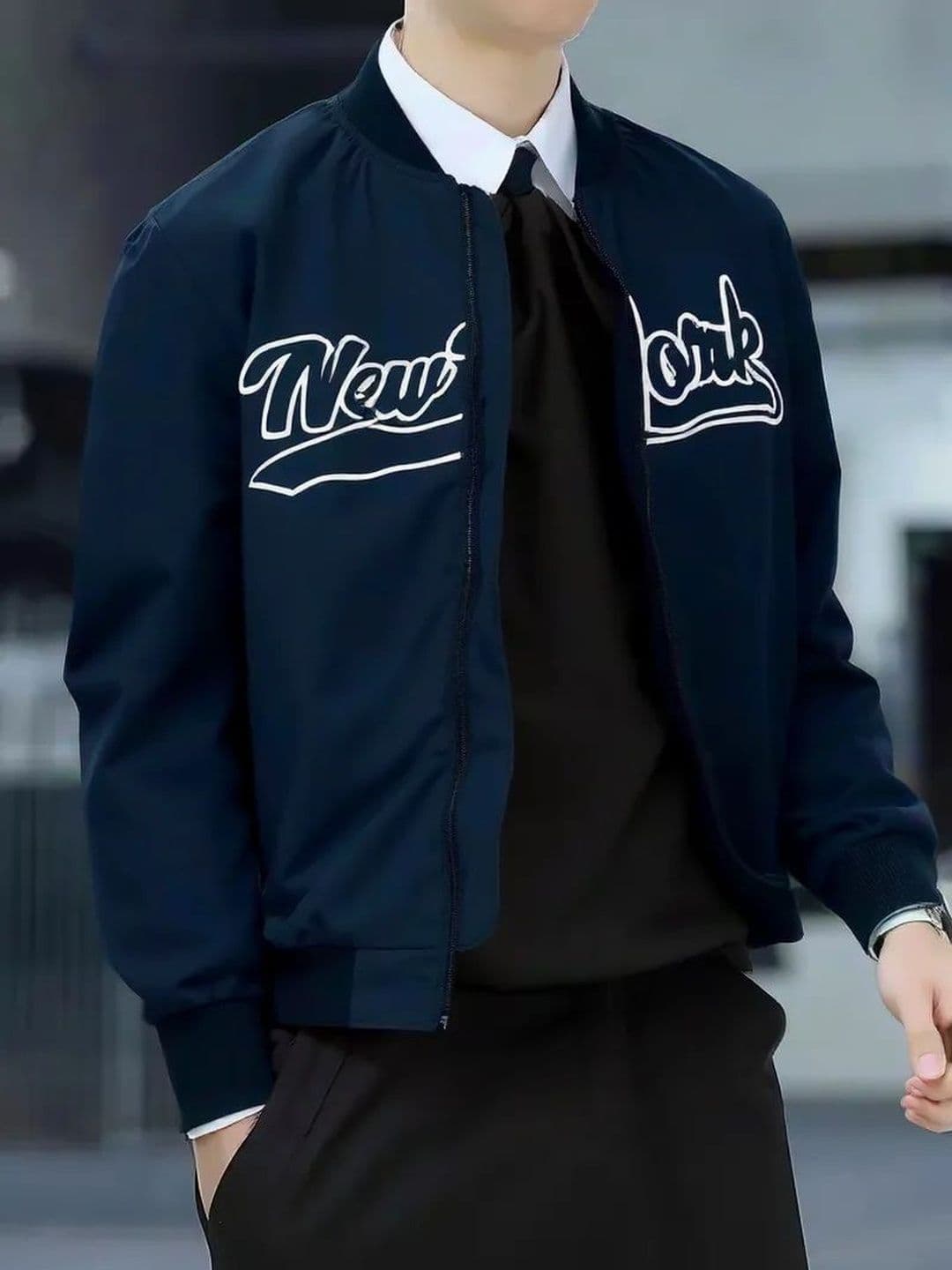 Moda Rapido Men Typography Bomber Jacket - view 1