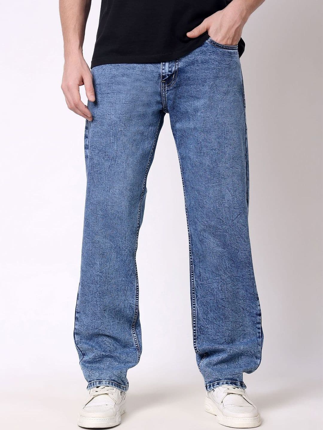 Stylox Men's Relaxed Comfort Fit Stretchable Mid-Rise Jeans - view 1