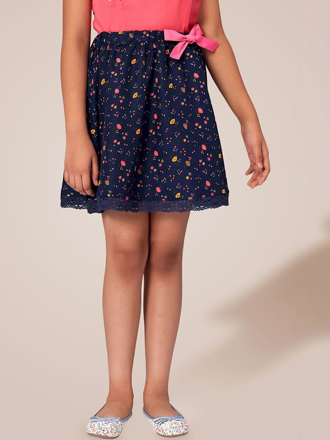 Merrigo Kidz Girls Floral Micro or Ditsy Print Above Knee A-Line Skirt - view 1
