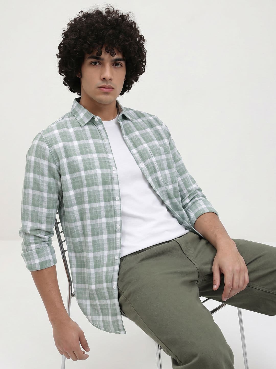 The Roadster Life Co. Checked Pure Cotton Casual Shirt - view 1