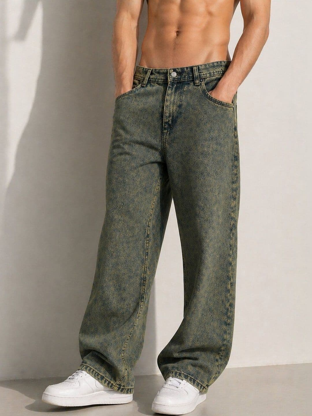 Mast & Harbour Men Mid-Rise Heavy Fade Jeans - view 1
