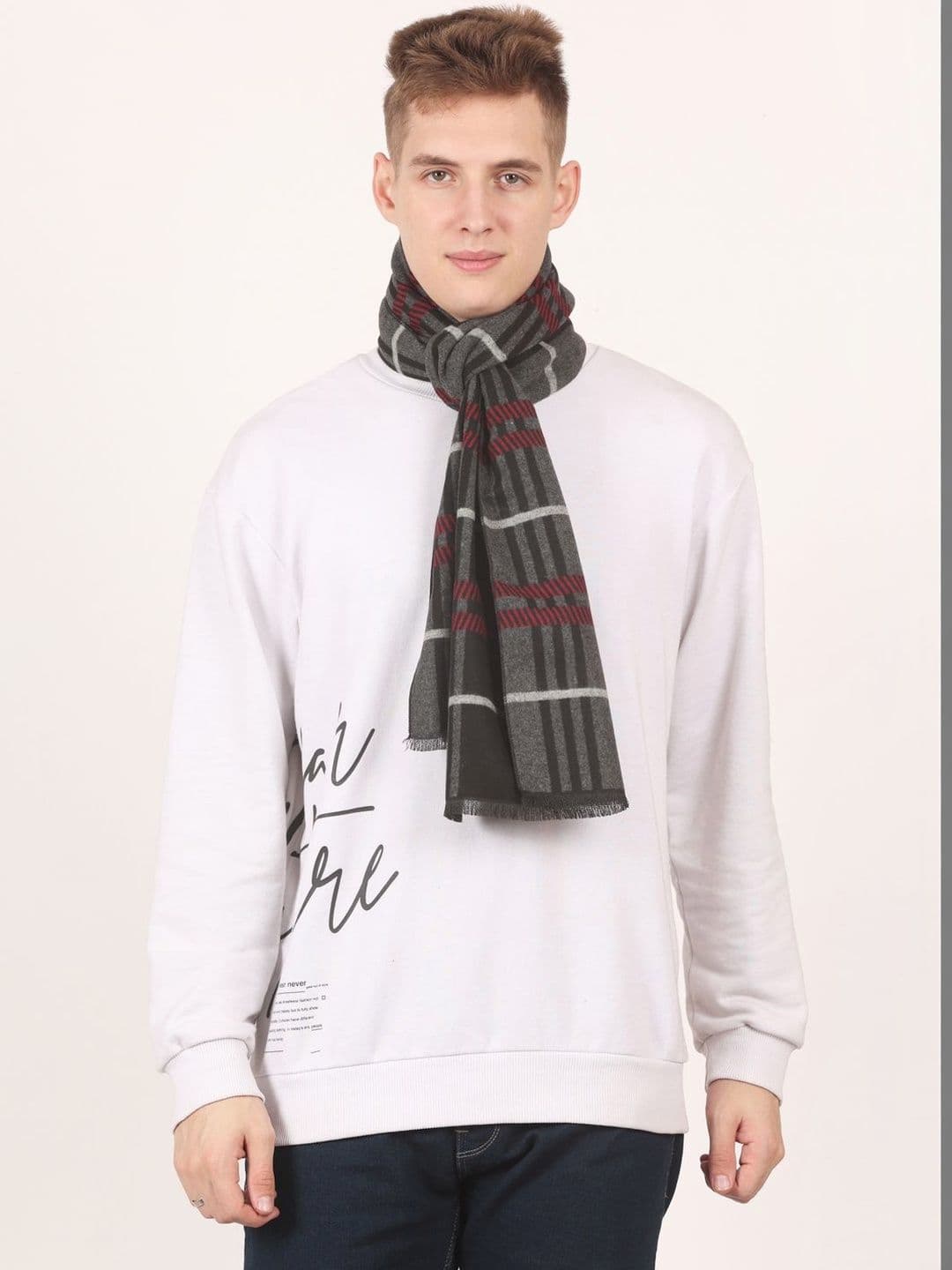 Cazzano Men Checked Scarf - view 1