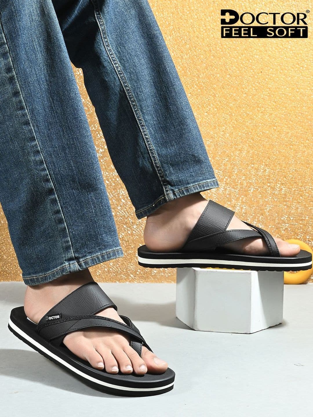 DOCTOR FEEL SOFT Men Thong Flip-Flops - view 1