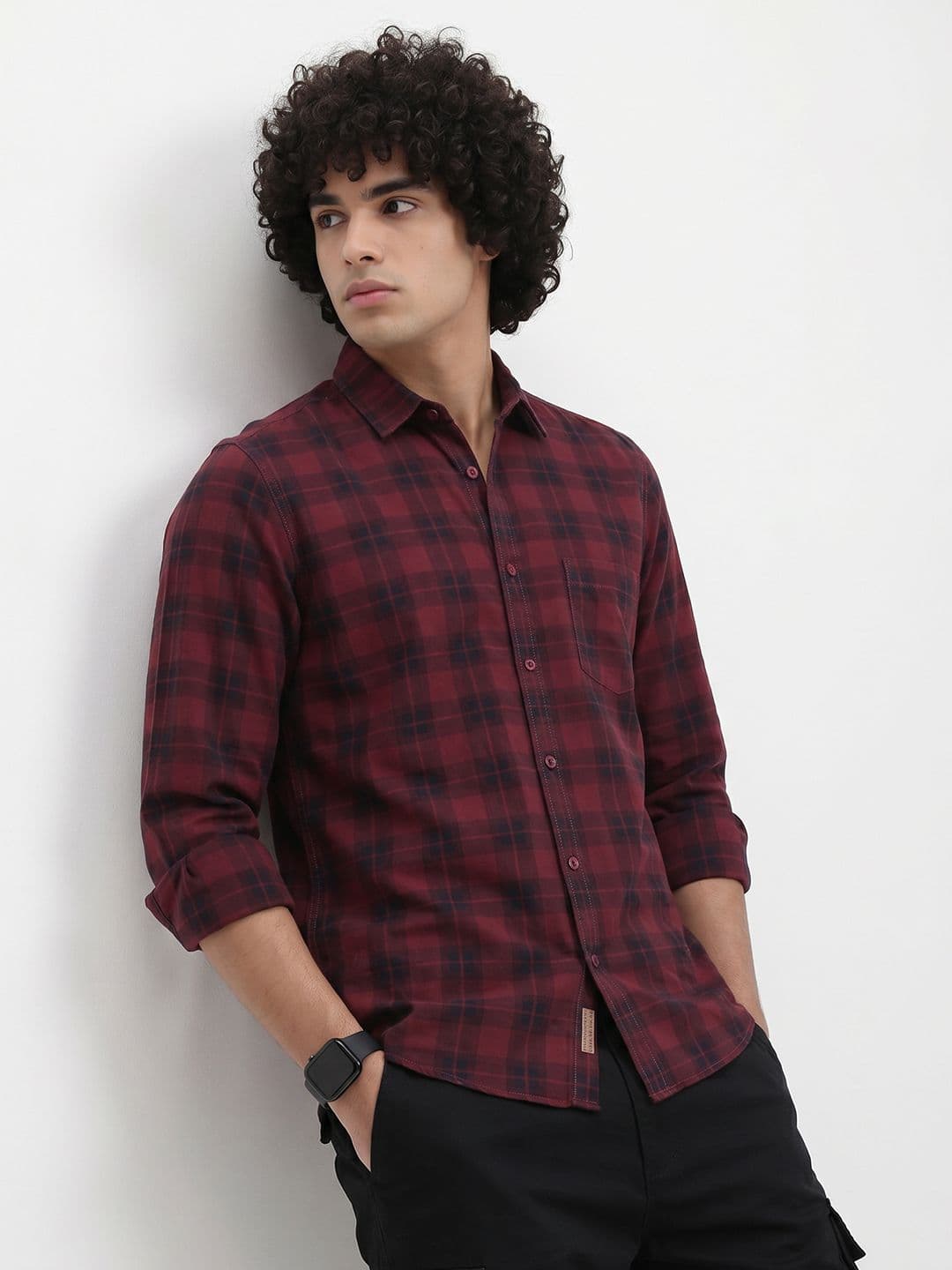 The Roadster Life Co. Checked Pure Cotton Casual Shirt - view 1