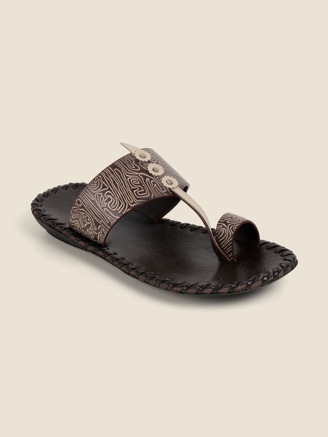 Metro Men Printed Thong Flip-Flops - view 1