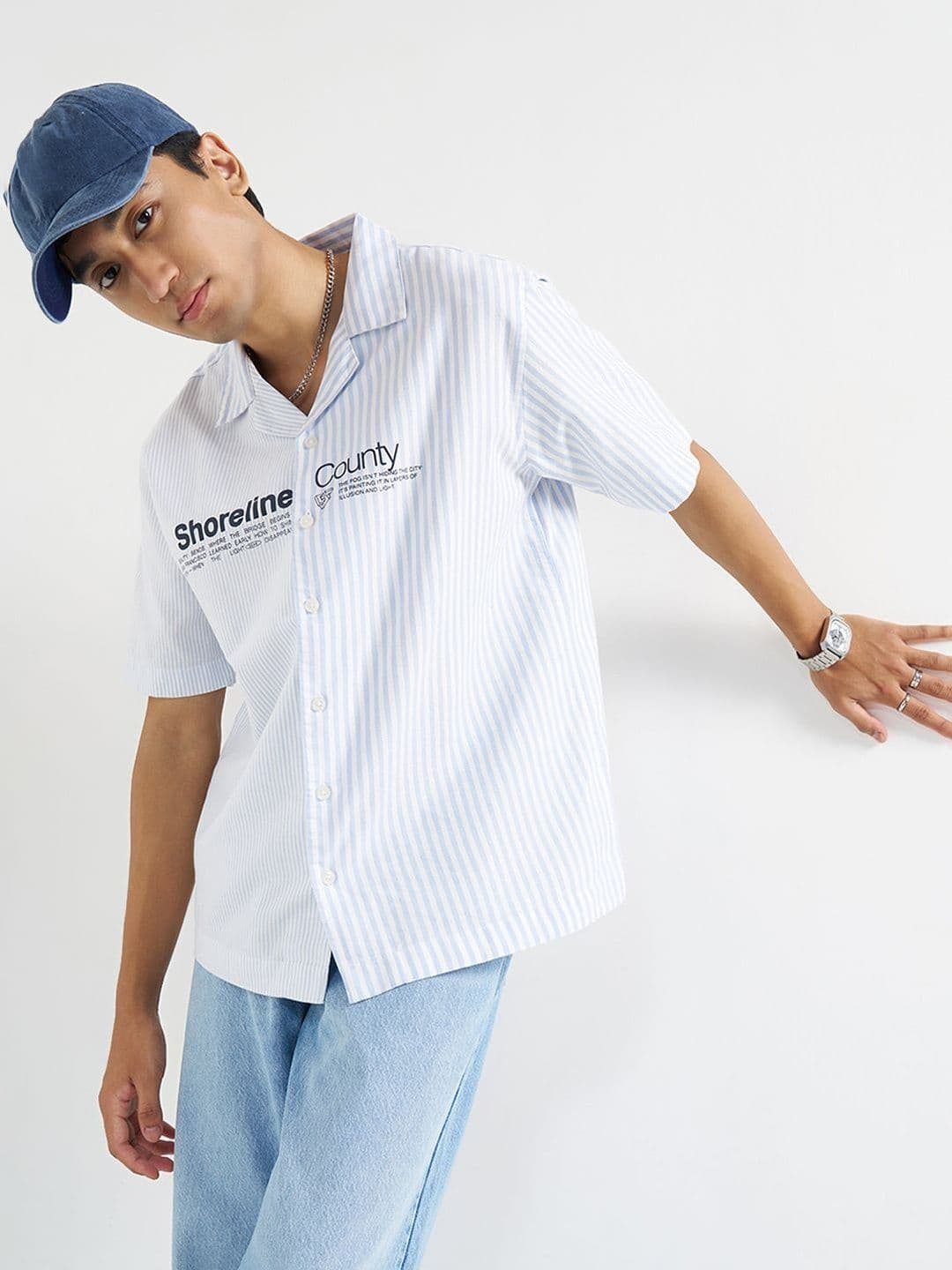 SF JEANS by Pantaloons Men Striped Casual Shirt - view 1