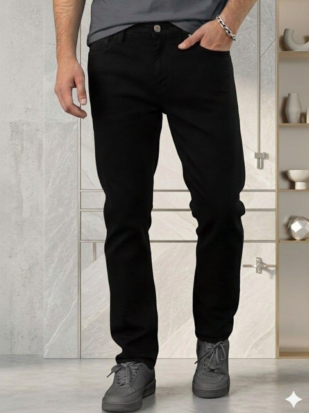 Niffar Fashion Men Mid-Rise Applique Jeans - view 1