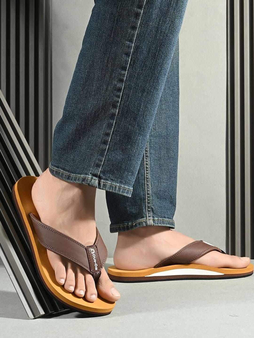 DOCTOR FEEL SOFT Men Thong Flip-Flops - view 1