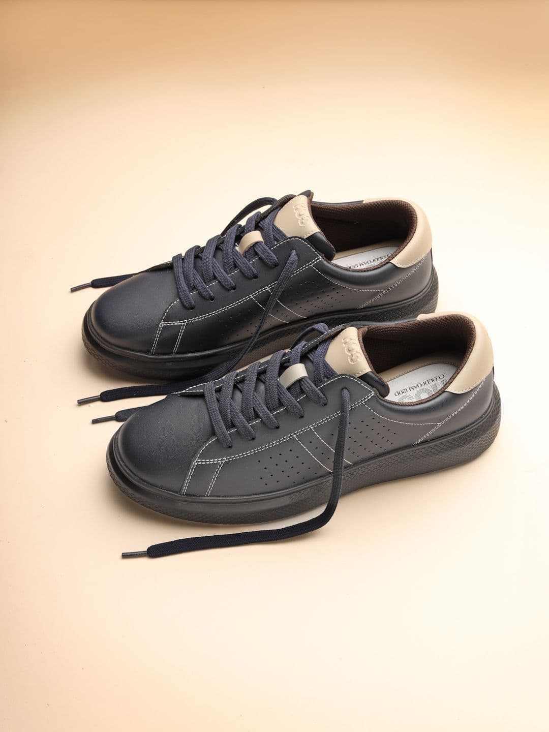 HOS Men EVAN Solid Sneakers Lace-Up Casual Comfortable Everyday Wear Shoes