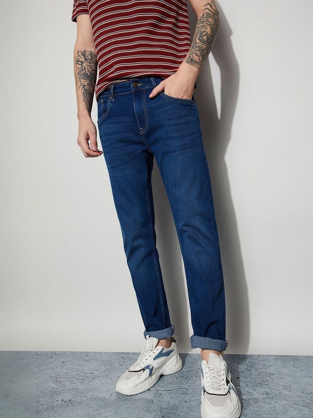 Fame Forever by Lifestyle Men Slim Fit Mid-Rise Light Fade Jeans - view 1
