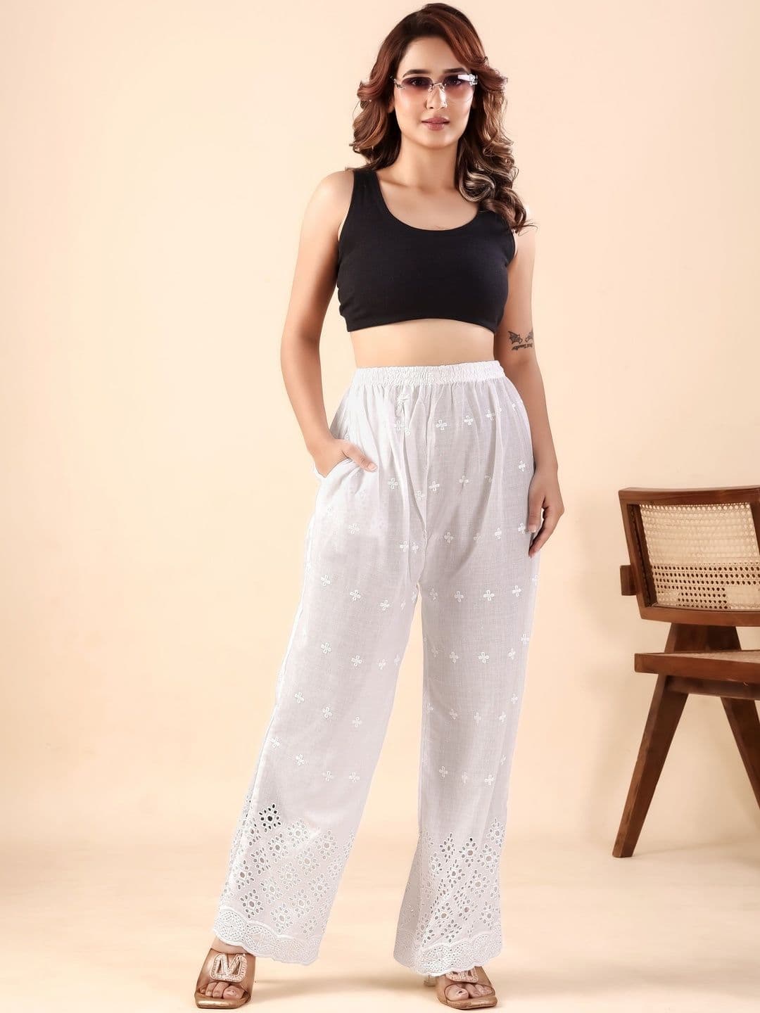 Siri collection Women Ethnic Motifs Embroidered Ethnic Palazzos - view 1