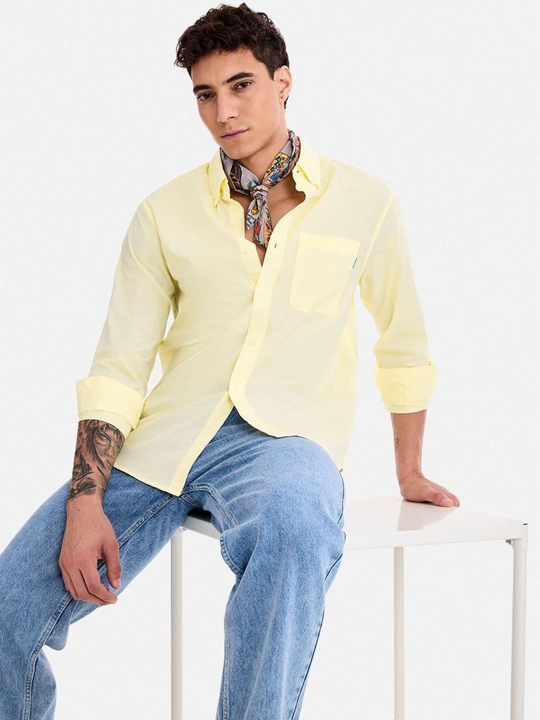 Snitch Light Yellow Solid Shirt - view 1